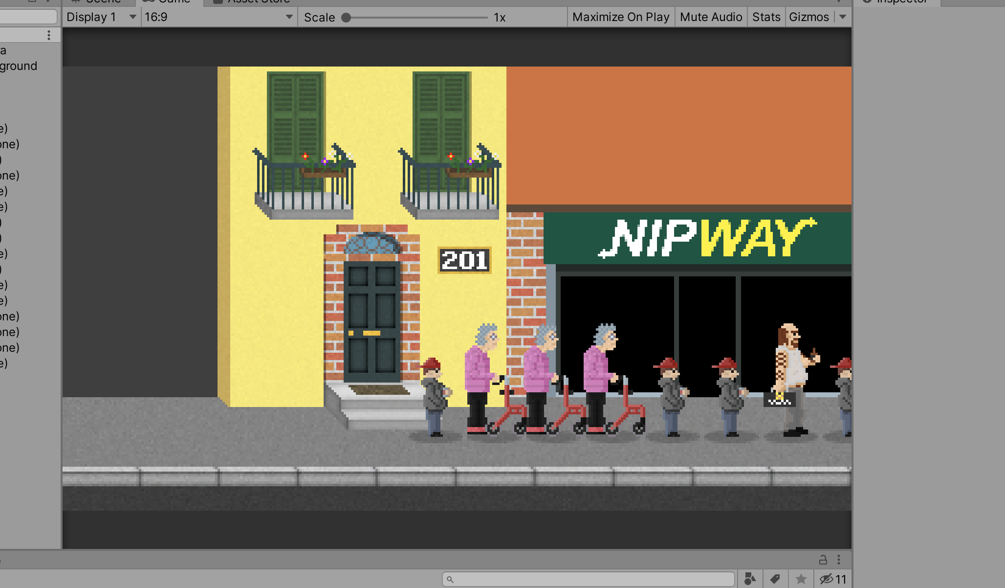 Jonotussimulaattori.